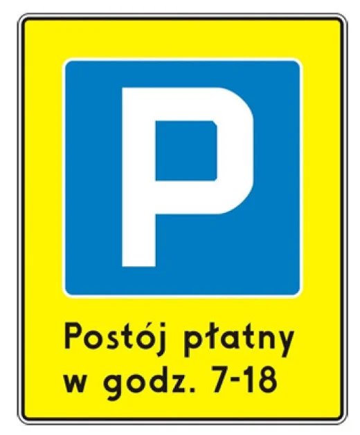 D-44a „śródmiejska strefa płatnego parkowania” Nowe znaki drogowe: D-44a „śródmiejska strefa płatnego parkowania”