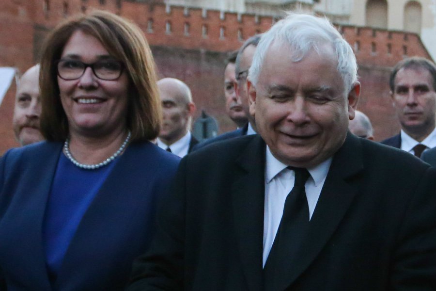 Beata Mazurek i Jarosław Kaczyński. Dla rzeczniczki PiS prezes jest najważniejszy.
