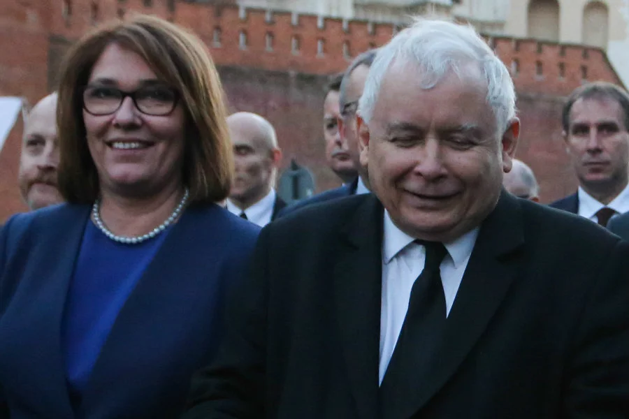 Beata Mazurek i Jarosław Kaczyński. Dla rzeczniczki PiS prezes jest najważniejszy.