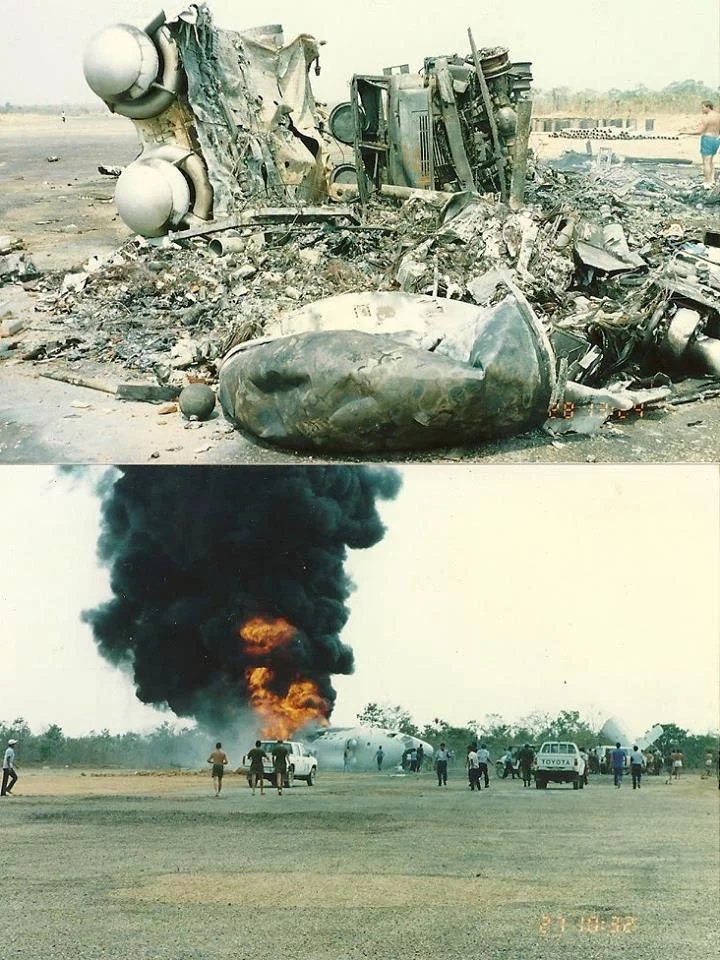 Upadek rosyjskiego helikoptera ONZ w polskiej bazie w Stung Treng.