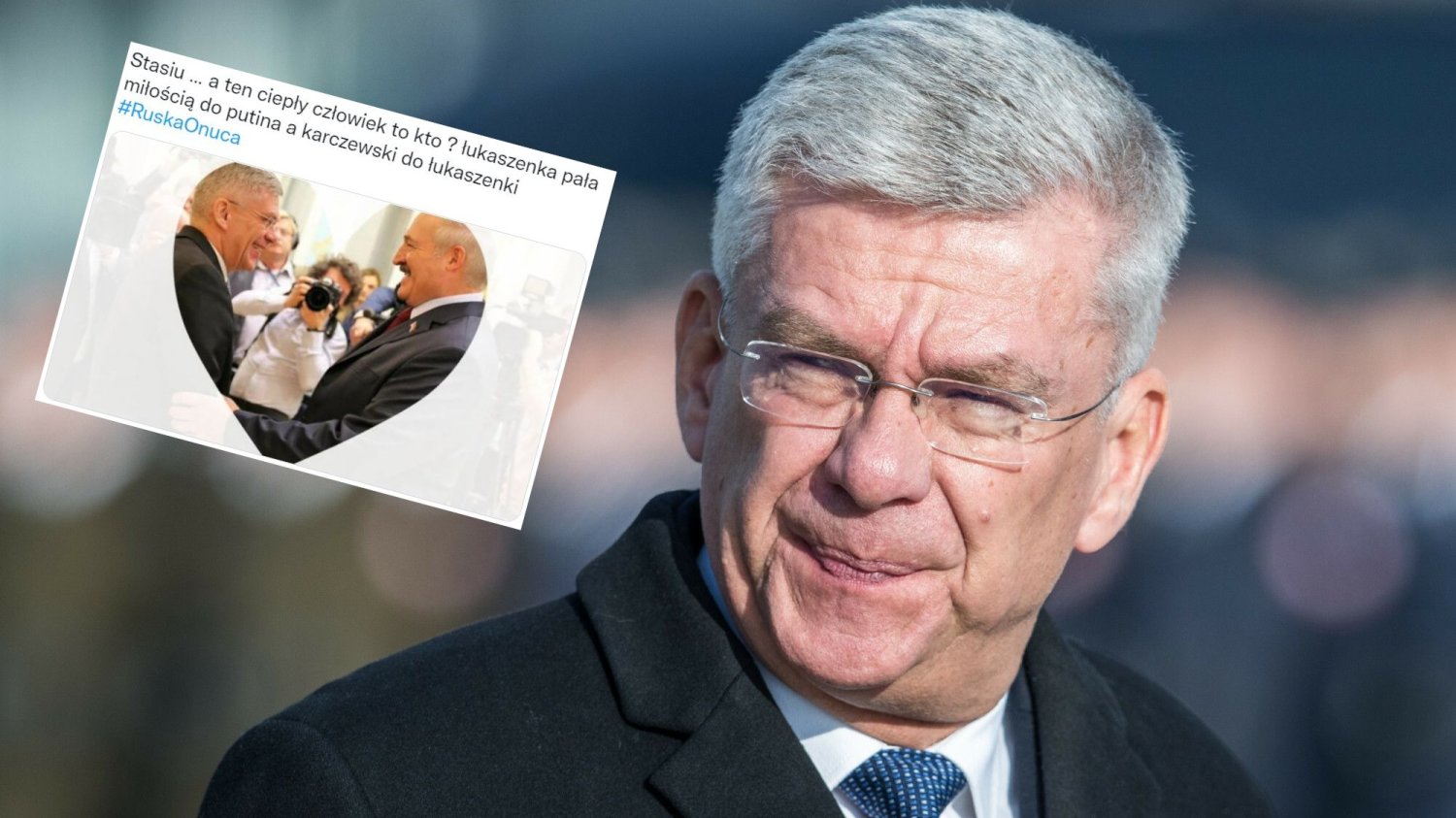 Stanisław Karczewski pokazał zdjęcia Tomasza Grodzkiego z ambasadorem Rosji.
