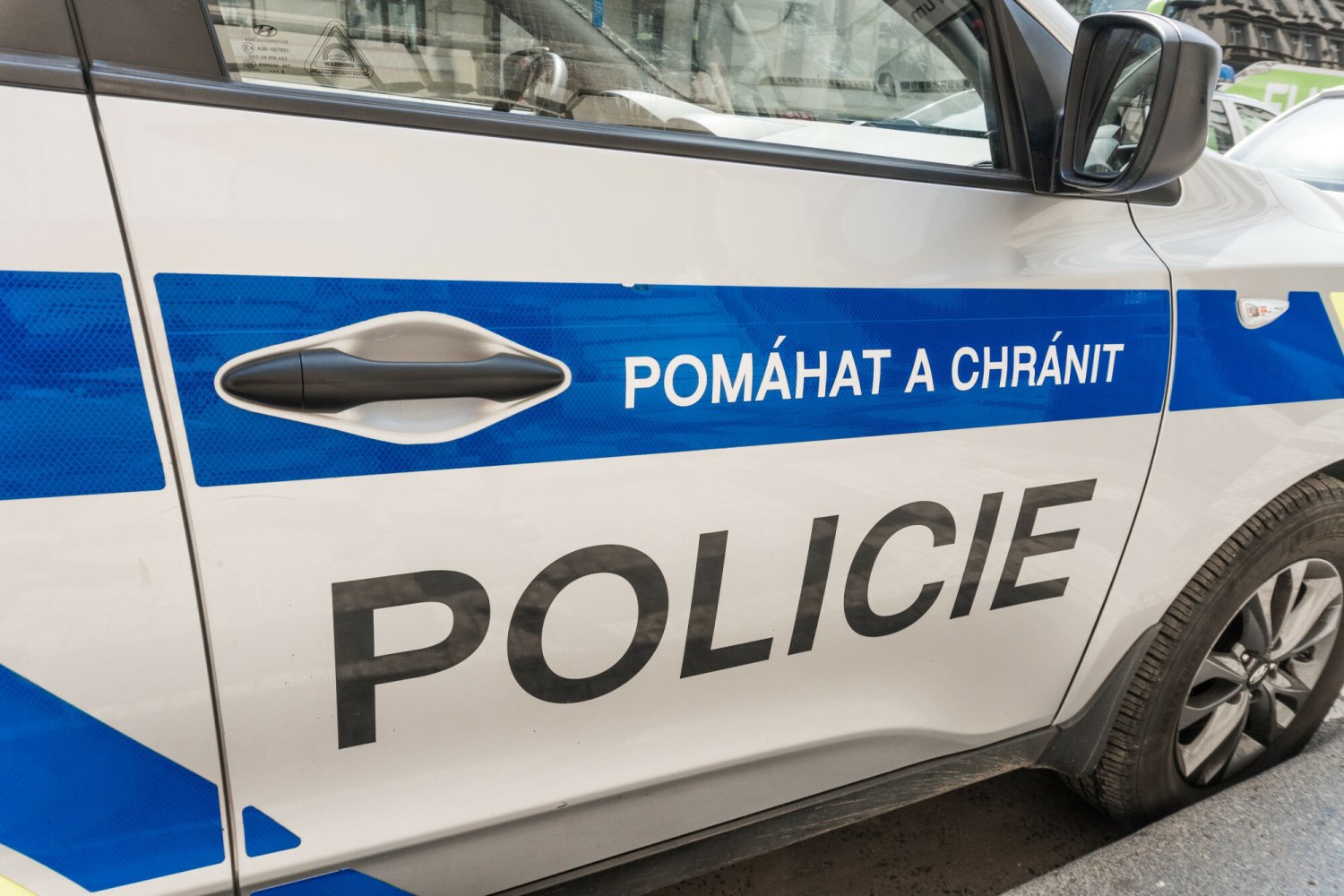 samochód czeskiej policji