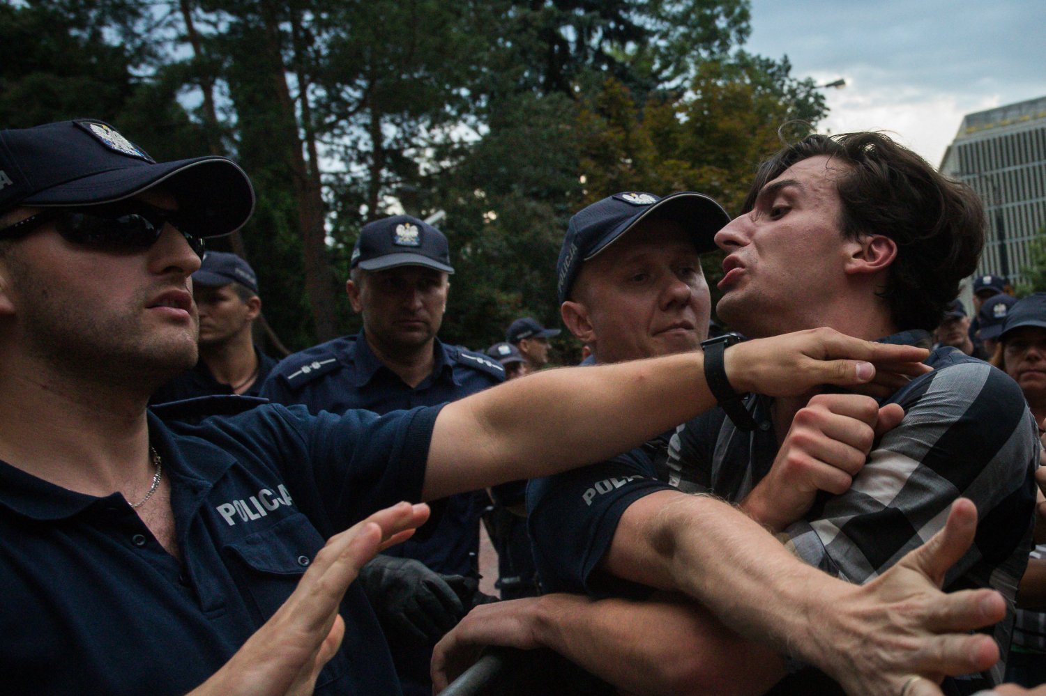 Demonstracja przeciwko reformie Sądu Najwyższego.