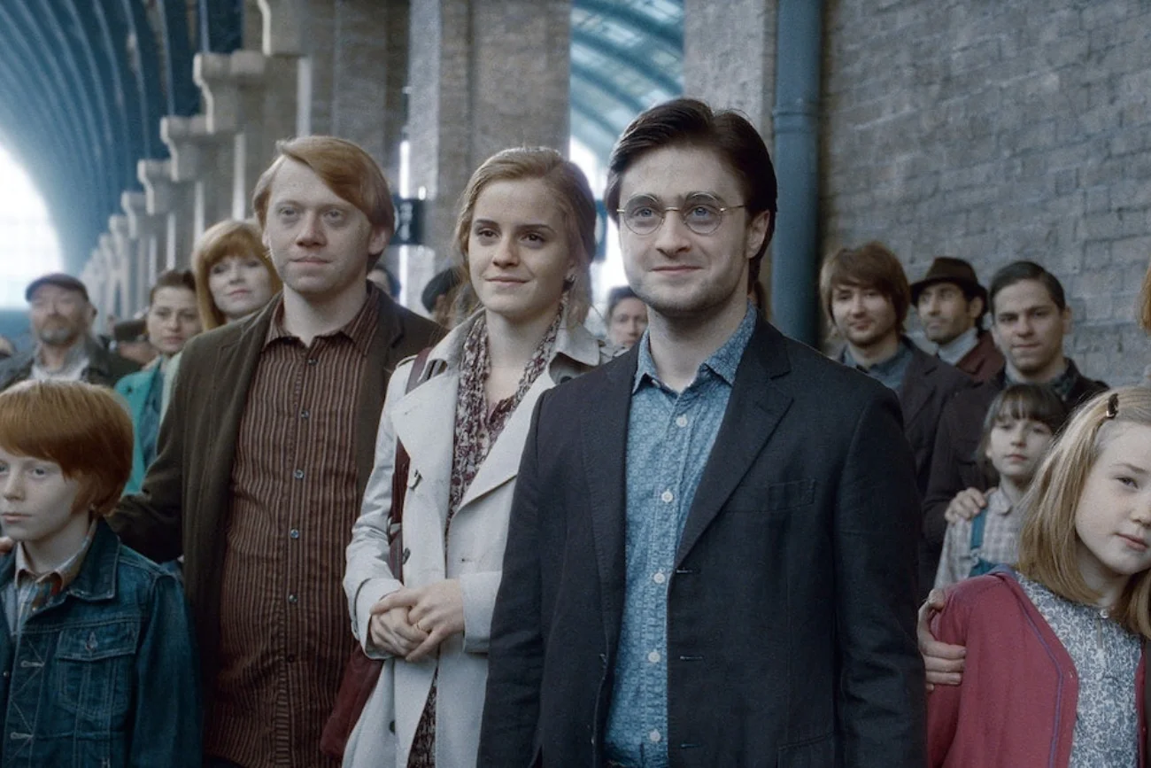 Rupert Grint, Emma Watson i Daniel Radcliffe w filmie "Harry Potter i Insygnia Śmierci: Część 2".