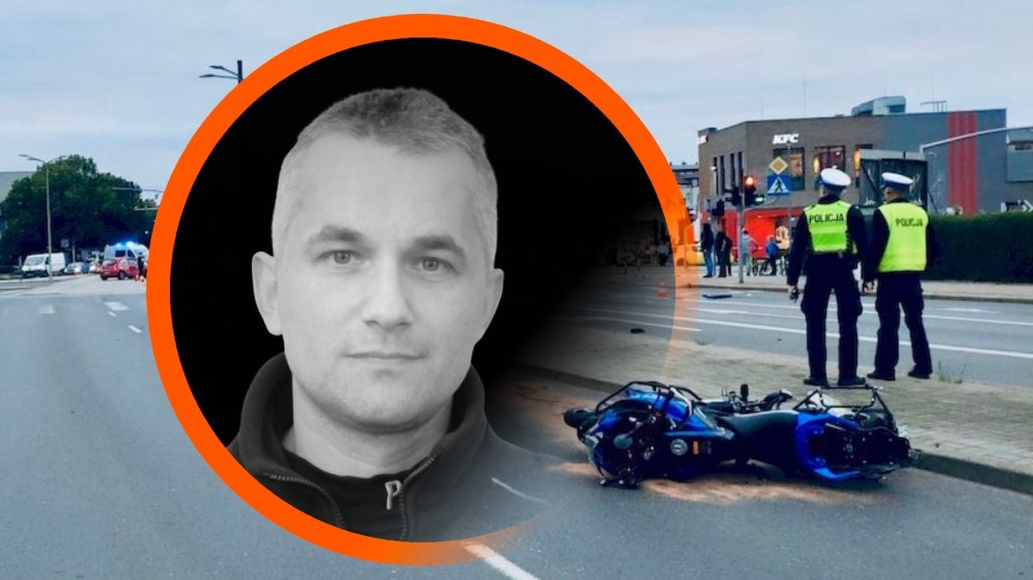 Słupsk. Nie żyje policjant potrącony przez kierowcę mercedesa