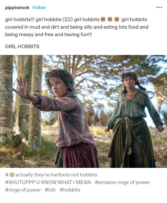 kobiety w "Pierścieniach władzy", kobiety hobbity Nori i Poppy w "Pierścieniach władzy"