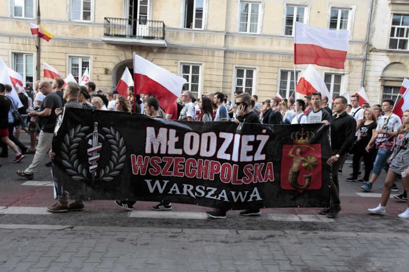 Policja była bezradna wobec promowania faszyzmu na marszu ONR zorganizowanym w rocznicę wybuchu Powstania Warszawskiego.