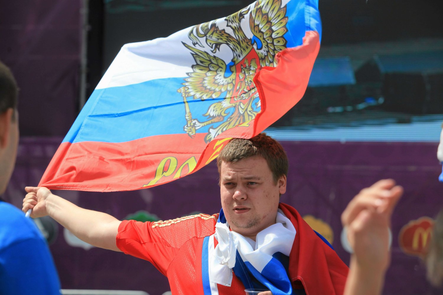 Rosyjski kibic we Wrocławiu