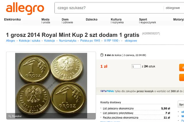 To chyba najbardziej dochodowa moneta w NBP - stukrotna przebitka.