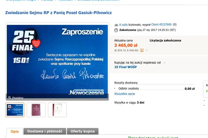 Zwiedzanie Sejmu z poseł Gasiuk-Pihowicz za 3 465 zł