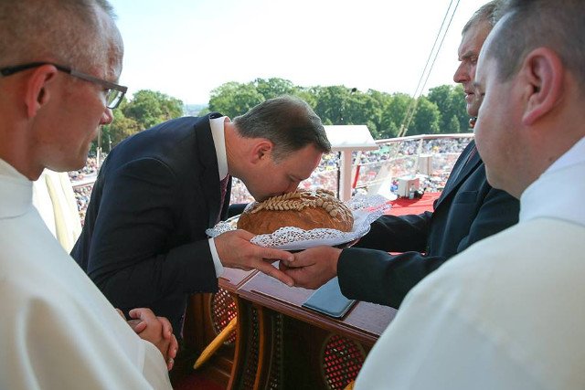 Andrzej Duda na Dożynkach Jasnogórskich.