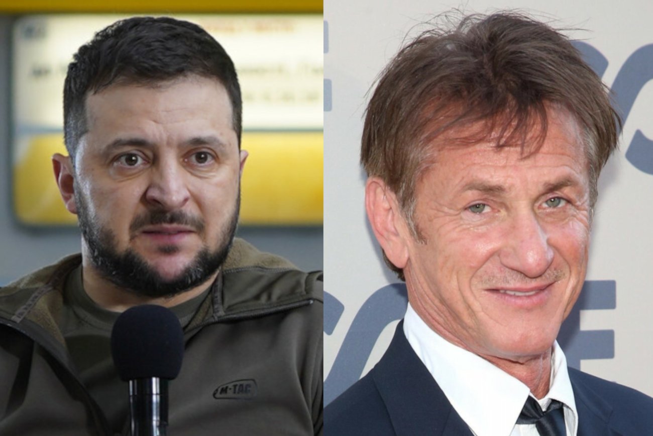 Wołodymyr Zełenski podziękował Seanowi Pennowi.