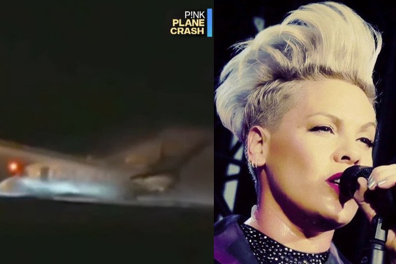 Ekipa wokalistki Pink leciała do Danii z Oslo na kolejny koncert.