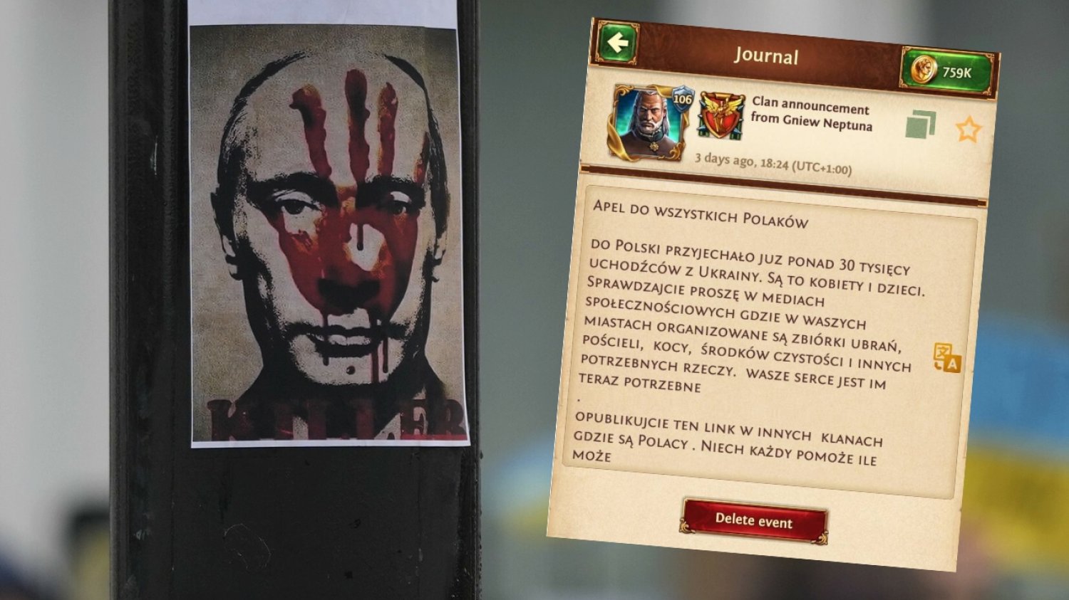 Gracze solidaryzują się z Ukrainą i potępiają działania Władimira Putina.