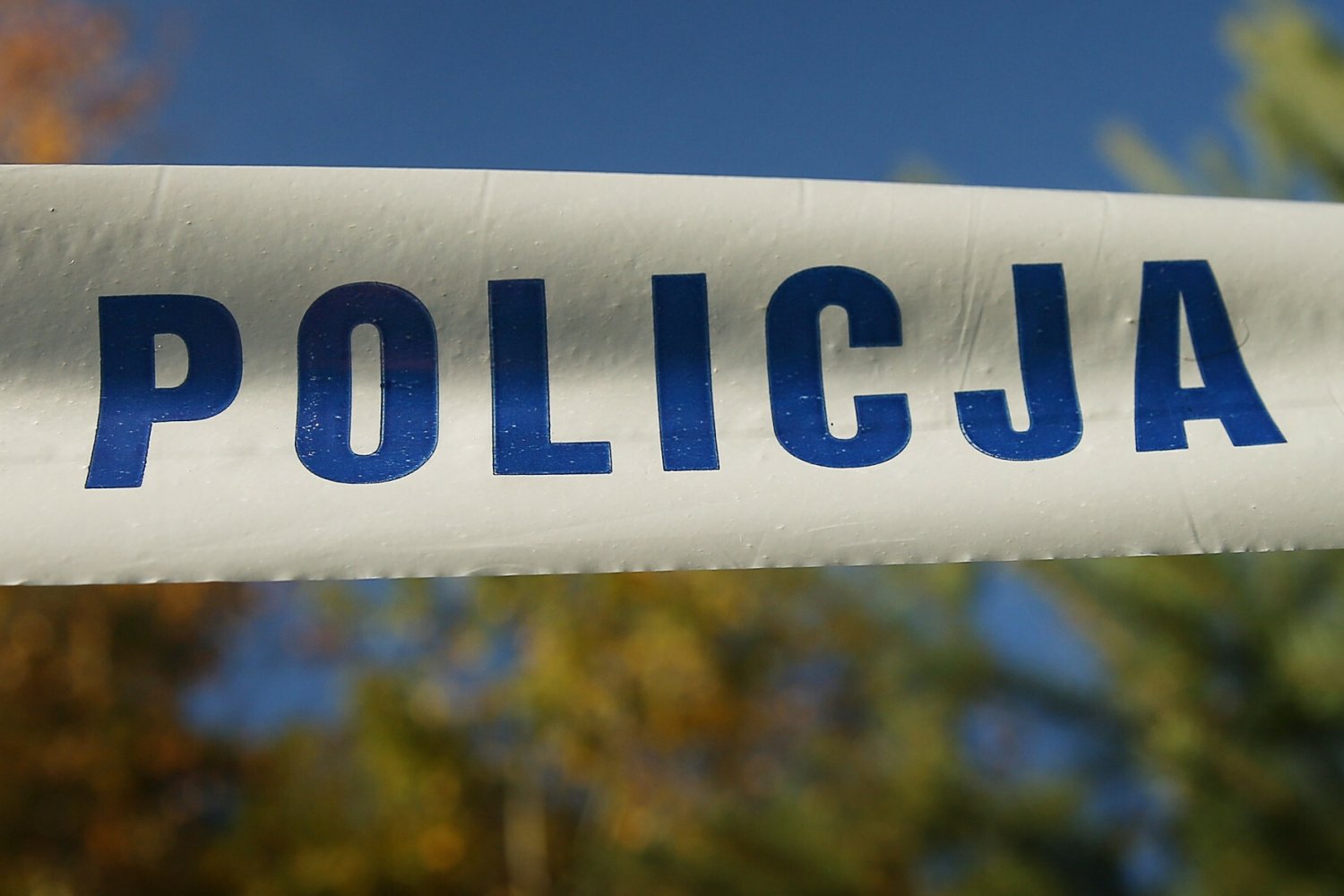 Policyjna taśma, zdjęcie ilustracyjne