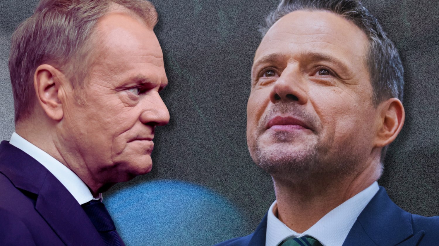 Kampania prezydencka. Wiadomo czy Tusk weźmie udział w wiecu Trzaskowskiego. Donald Tusk i Rafał Trzaskowski naprzeciw siebie.