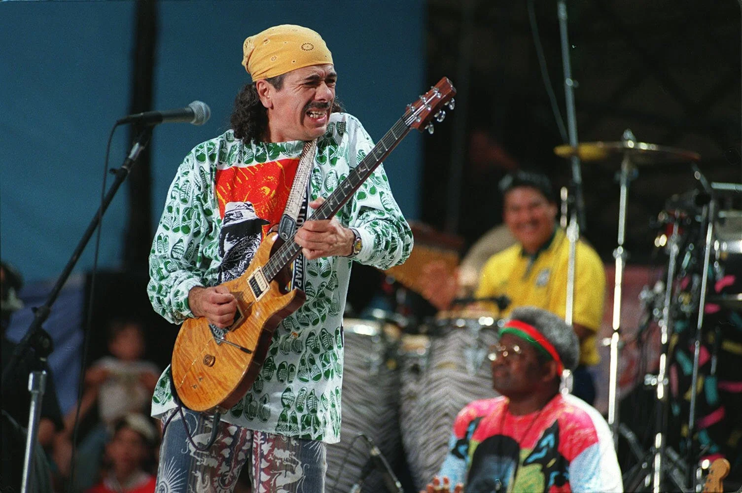 Carlos Santana na Woodstocku w 1994 roku
