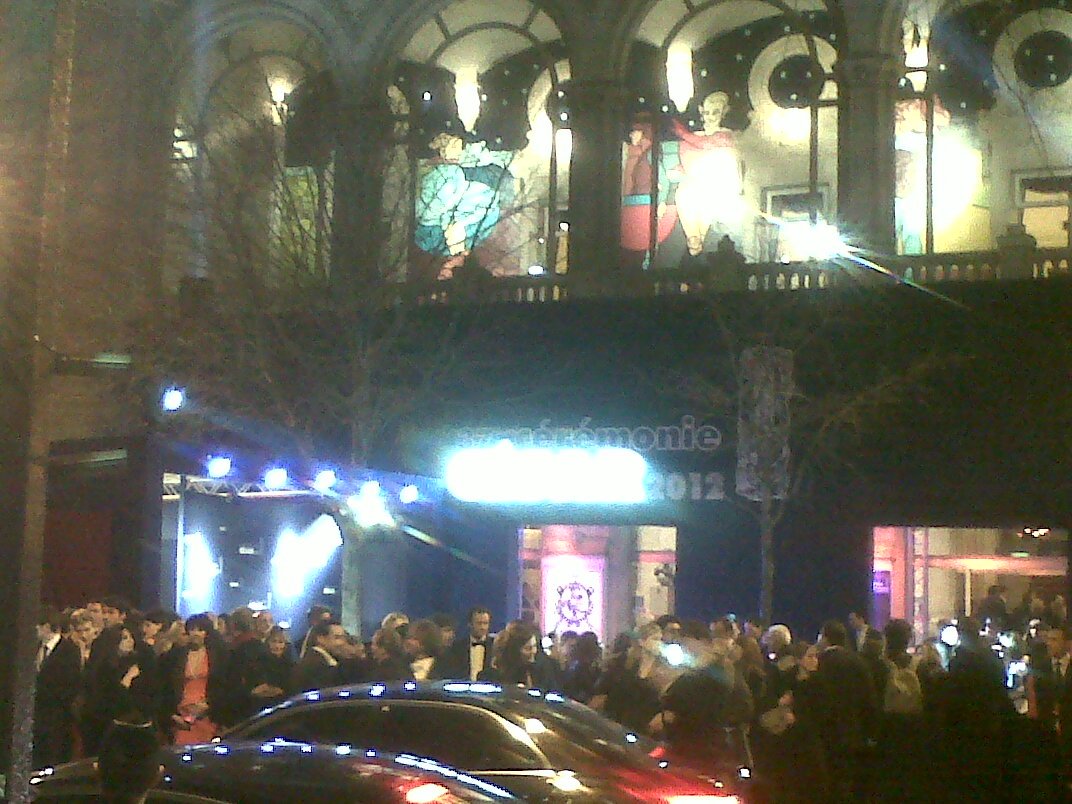 Teatr Châtelet podczas ceremonii rozdania Cezarów. Piątek, 24 lutego 2012 roku. Dziękuję mojemu koledze Maziarowi Razaghi za udostępnienie tego zdjęcia.