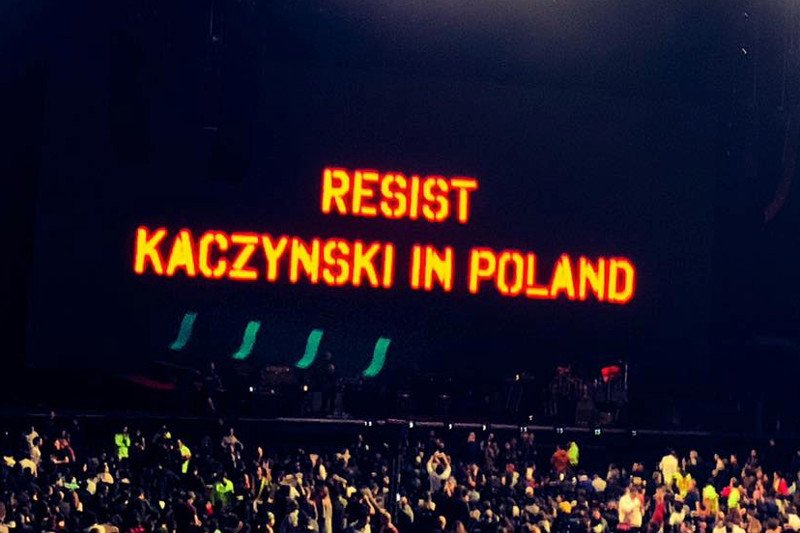 Roger Waters nawet w dalekim Meksyku wzywa do oporu przeciwko Kaczyńskiemu.