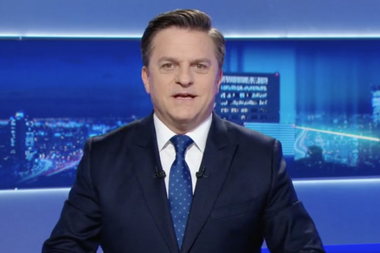 Bogdan Rymanowski w programie "Gość Wydarzeń" w Polsat News.