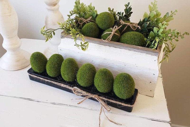 Jak zrobić jajka z mchu?