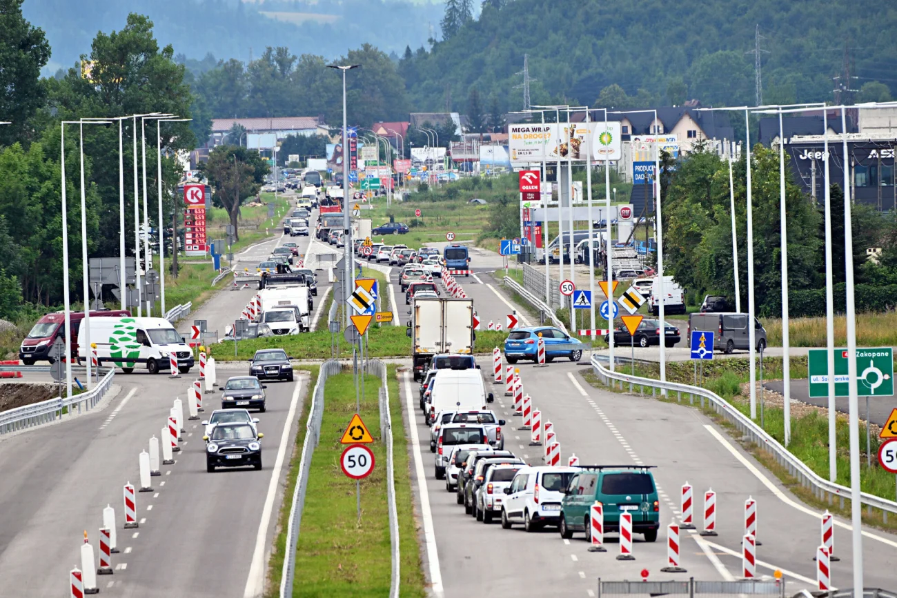 Powrót z Zakopanego. Tyle trzeba odstać w korku, aby wyjechać.