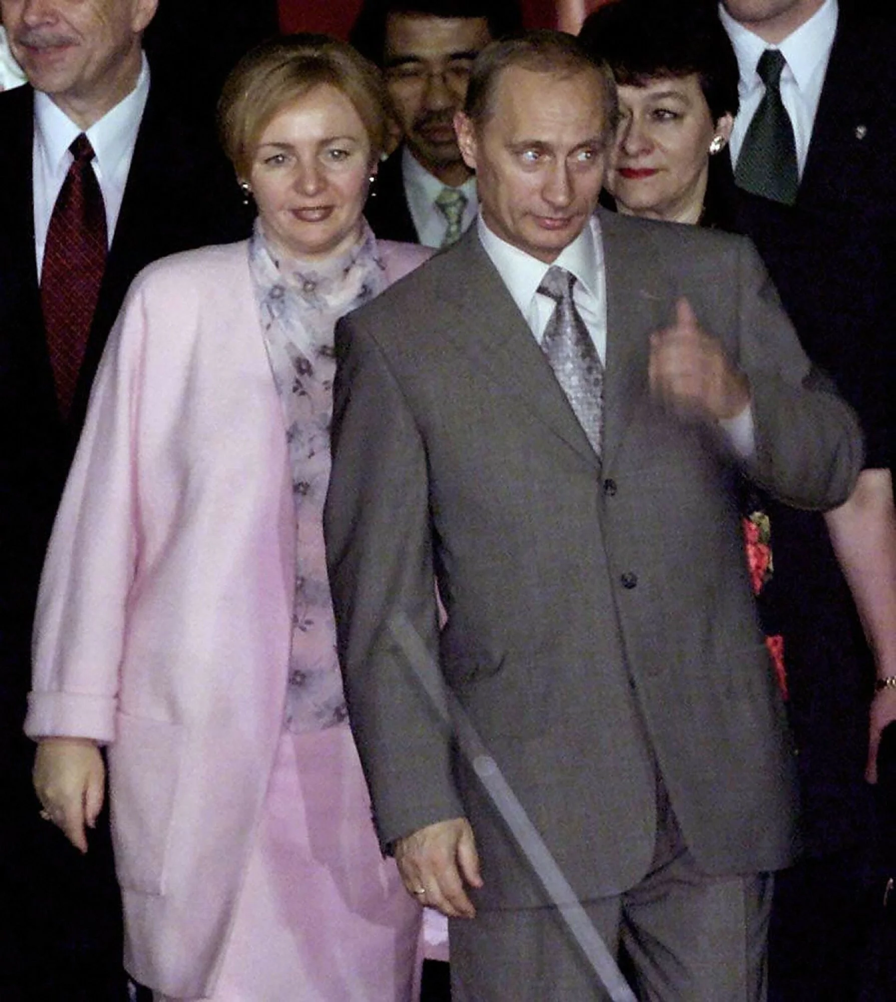 Ludmiła i Władimir Putinowie w 2000 roku