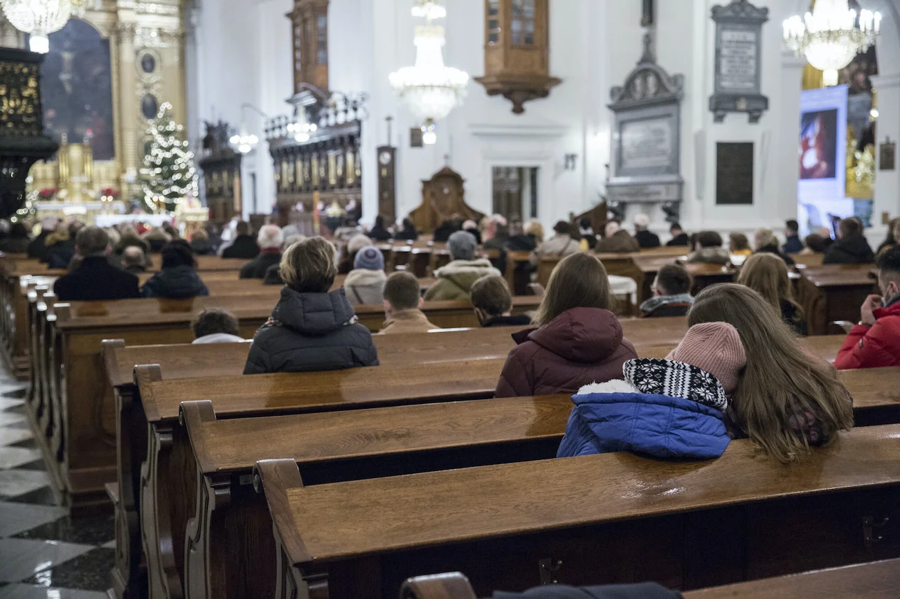W kościele w Zielonej Górze pijani mężczyźni zakłócili pasterkę. (Zdjęcie poglądowe).