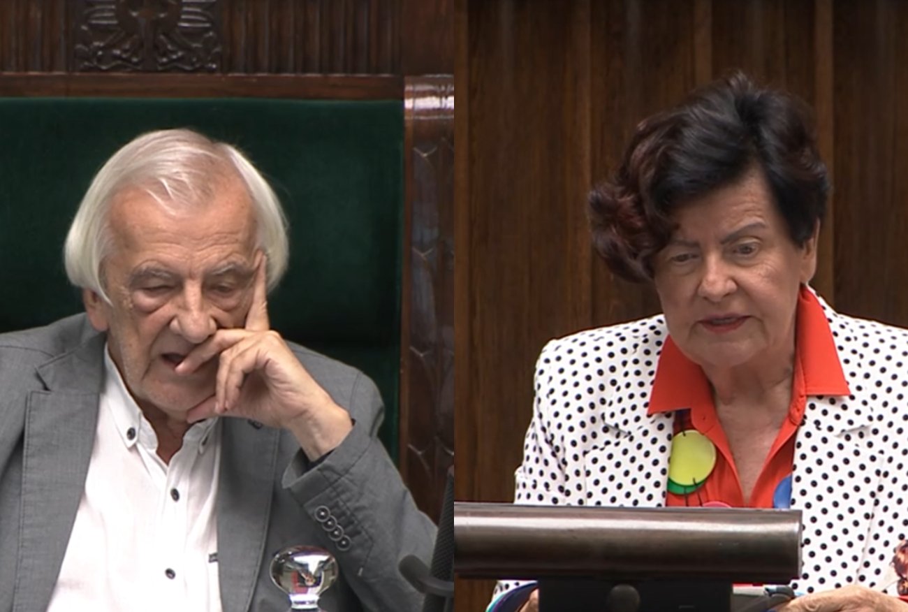 Ryszard Terlecki do Joanny Senyszyn: brzydzę się tej kartki wziąć.