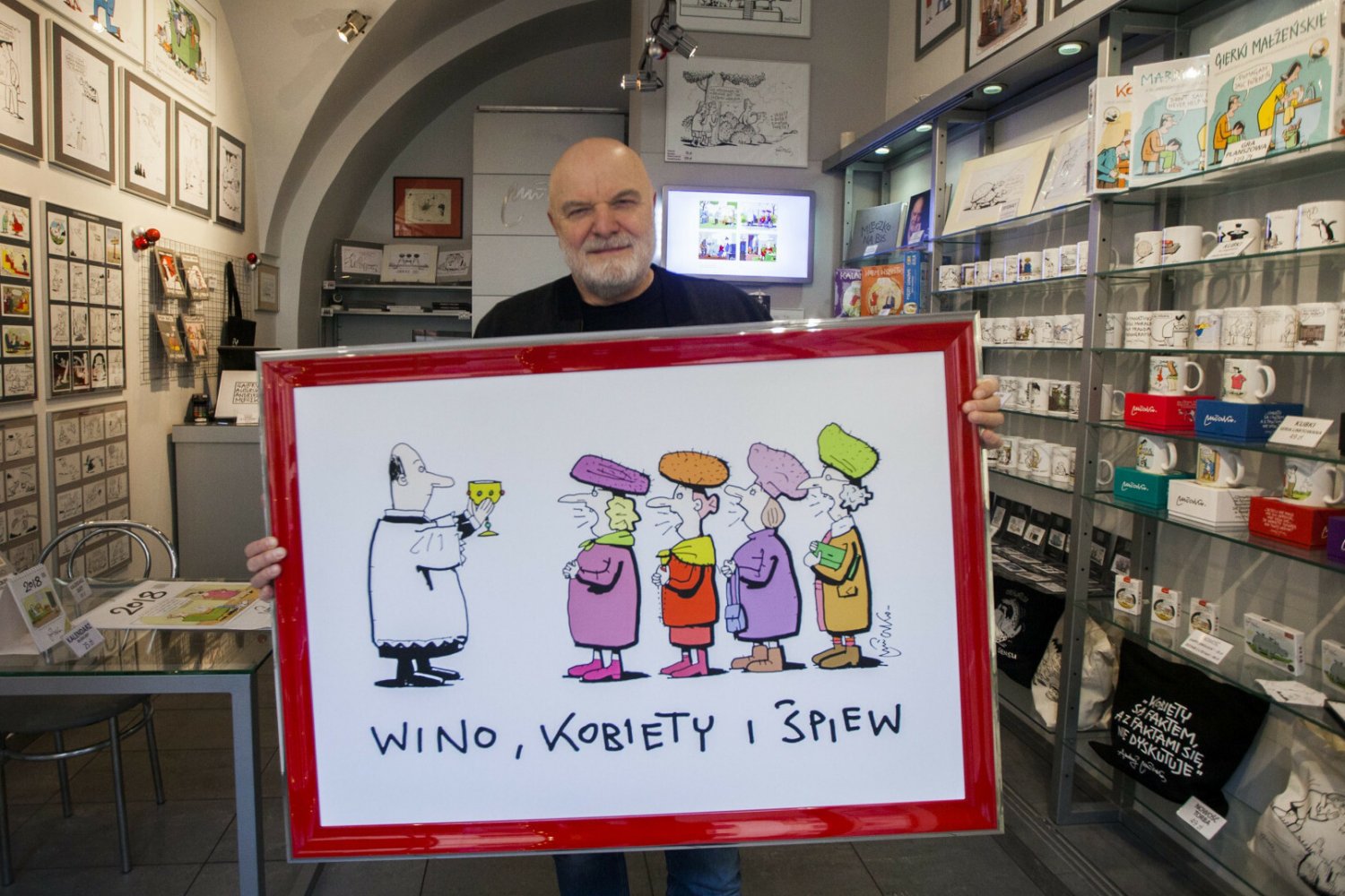 Andrzej Mleczko ma wykonać rysunki na tzw. drogę papieską.