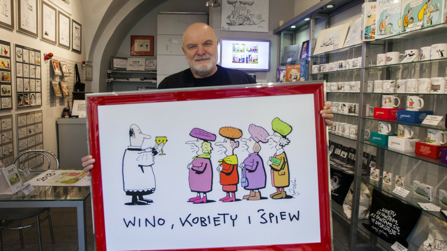 Andrzej Mleczko ma wykonać rysunki na tzw. drogę papieską.