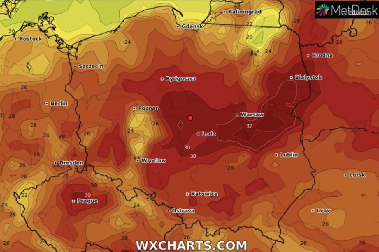 Prognoza długoterminowa na 16 dni