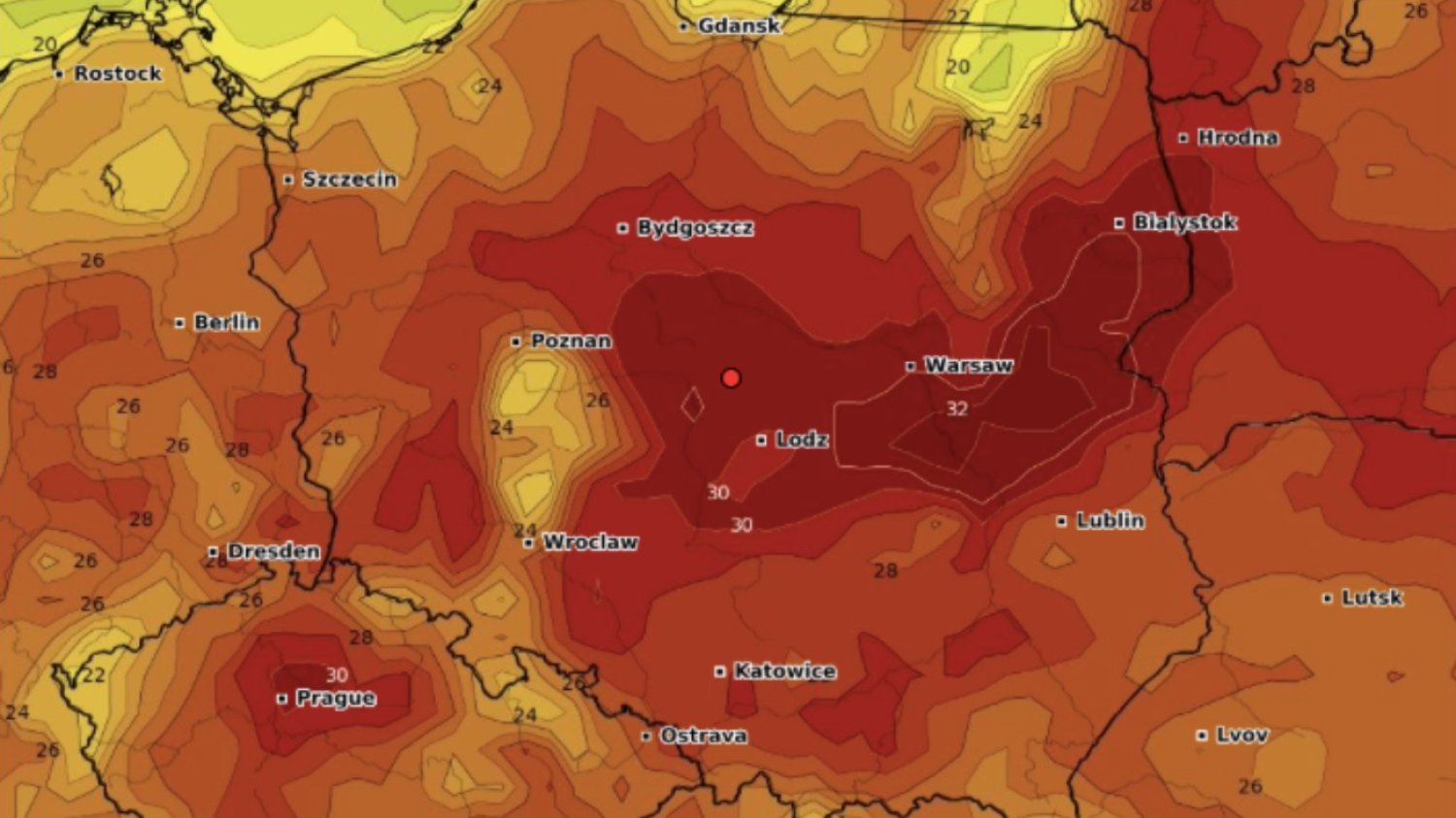 Prognoza długoterminowa na 16 dni