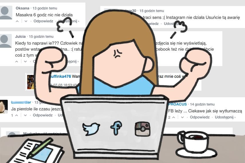 Przez awarię na Facebooku i Instagramie miliony internautów nie wiedziało co począć