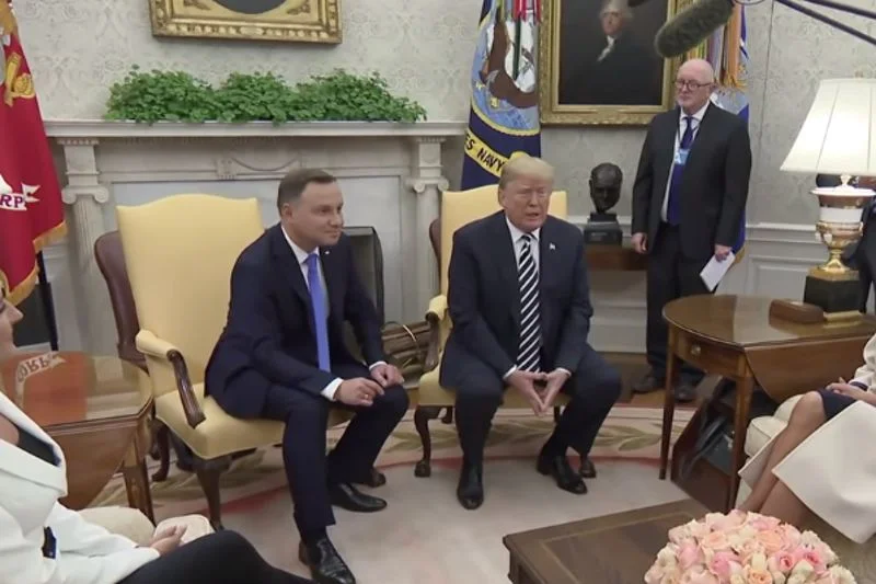 Andrzej Duda po trzech latach prezydentury pojawił się w Białym Domu. Był zestresowany i nad wyraz szczęśliwy.