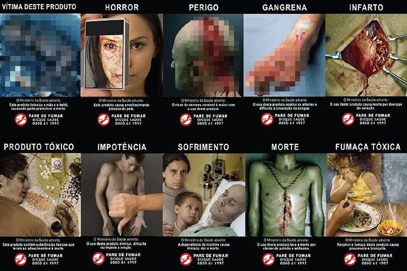 "Plain packaging" to jeden z najbardziej kontrowersyjnych przepisów dotyczących sprzedaży papierosów. Tak wyglądają opakowania w Brazylii.