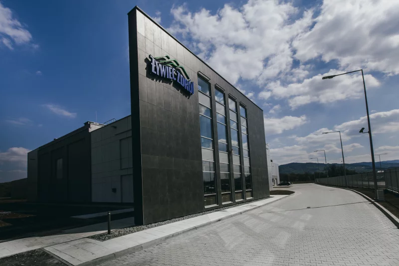 Zakład produkcyjny Żywiec Zdrój w gminie Radziechowy-Wieprz na Żywiecczyźnie