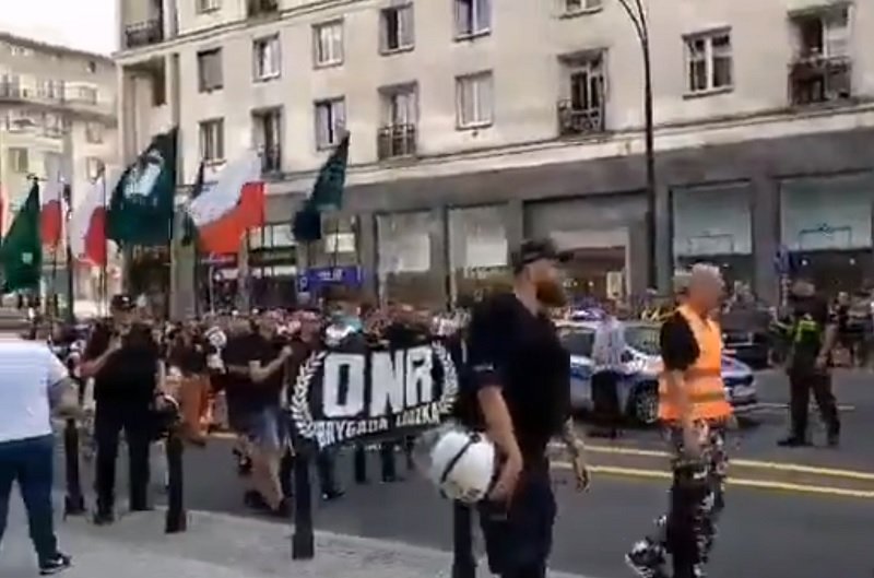 Marsz ONR w Warszawie 1 sierpnia.