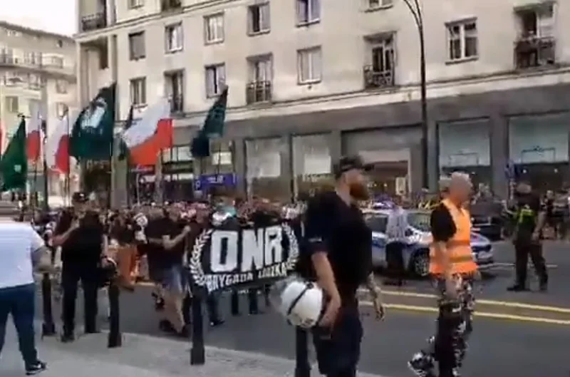 Marsz ONR w Warszawie 1 sierpnia.