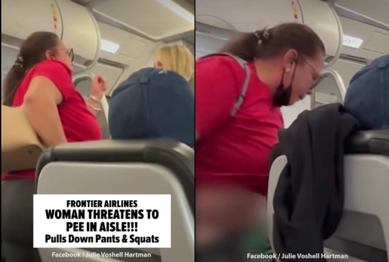 USA. Awantura na pokładzie samolotu. Kobieta próbowała oddać mocz.