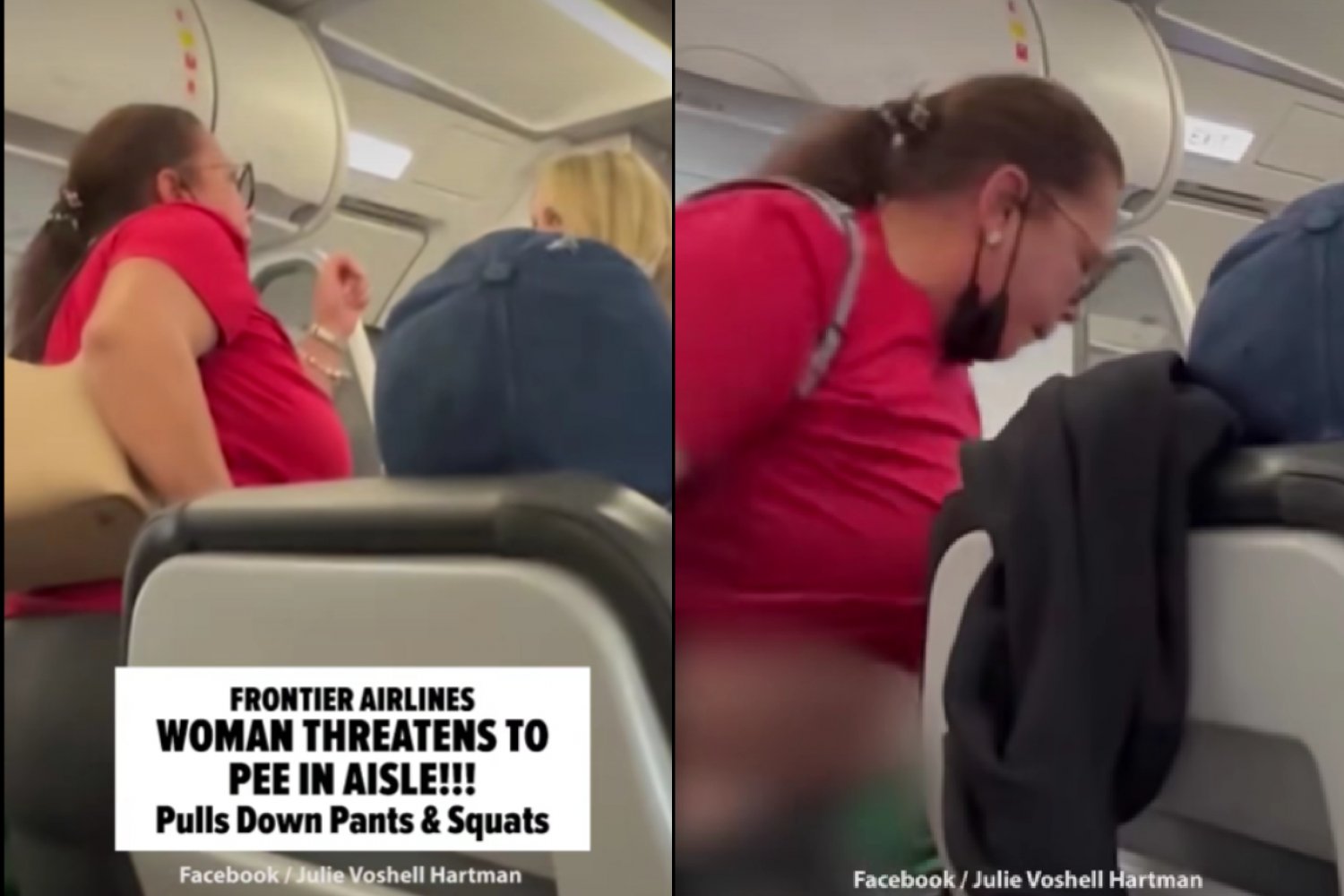 USA. Awantura na pokładzie samolotu. Kobieta próbowała oddać mocz.