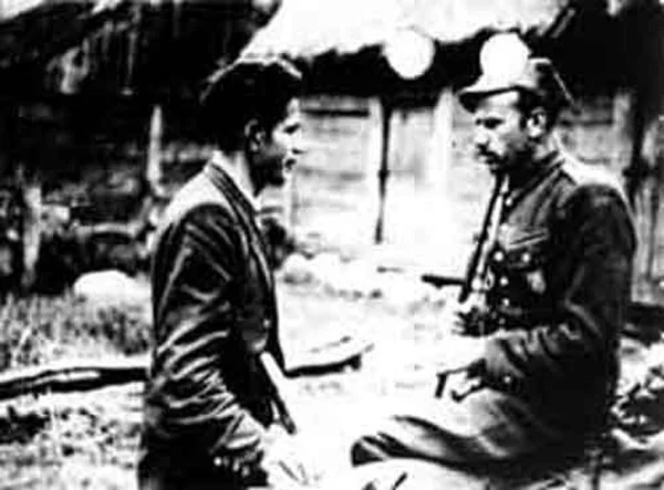 Wachm. Wacław Beynar "Orszak" i mjr Zygmunt Szendzielarz "Łupaszko".