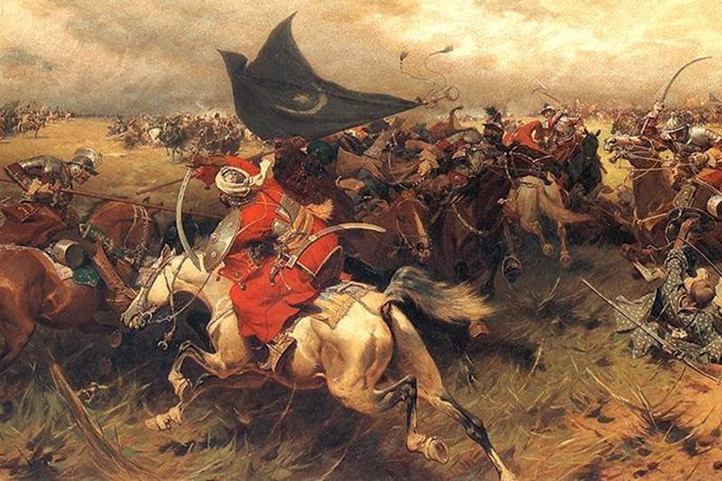 Epizod z wojen polsko-tureckich XVII w. wg J. Brandta.