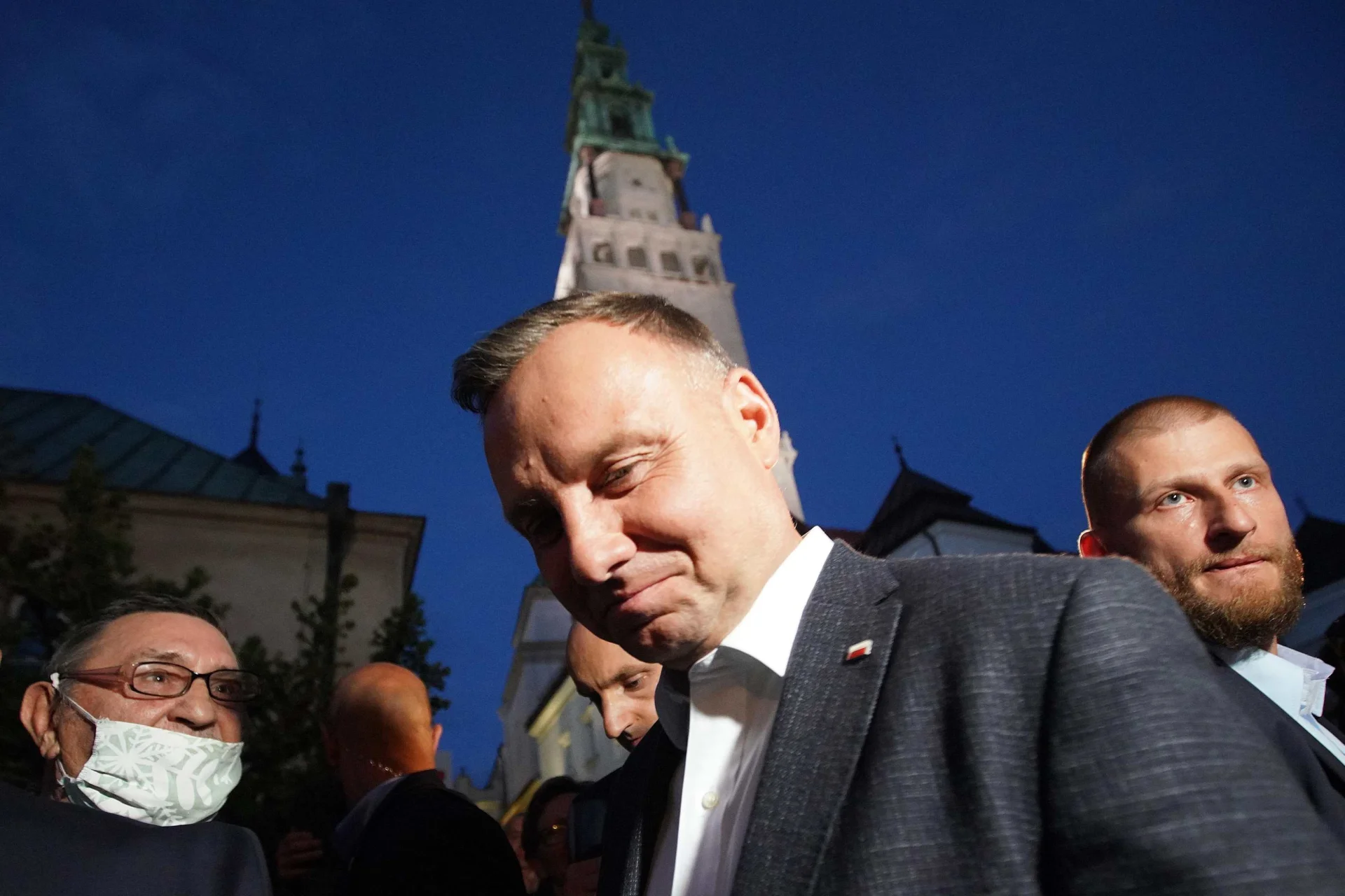 Andrzej Duda na Jasnej Górze tuż po drugiej turze wyborów prezydenckich.