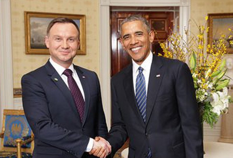 Jak wyglądało spotkanie Dudy z Obamą?