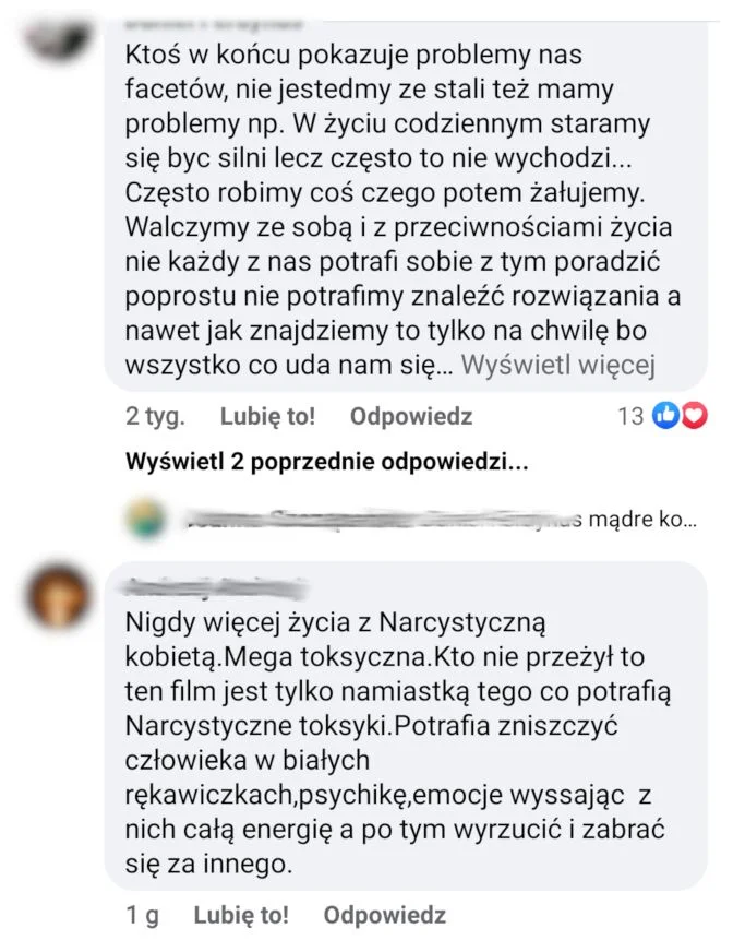Mężczyźni są wdzięczni za poruszenie takiej tematyki