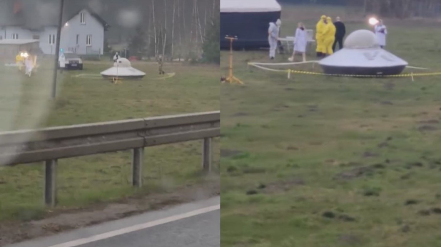 UFO pod Bydgoszczą. Na miejsce wezwano policję