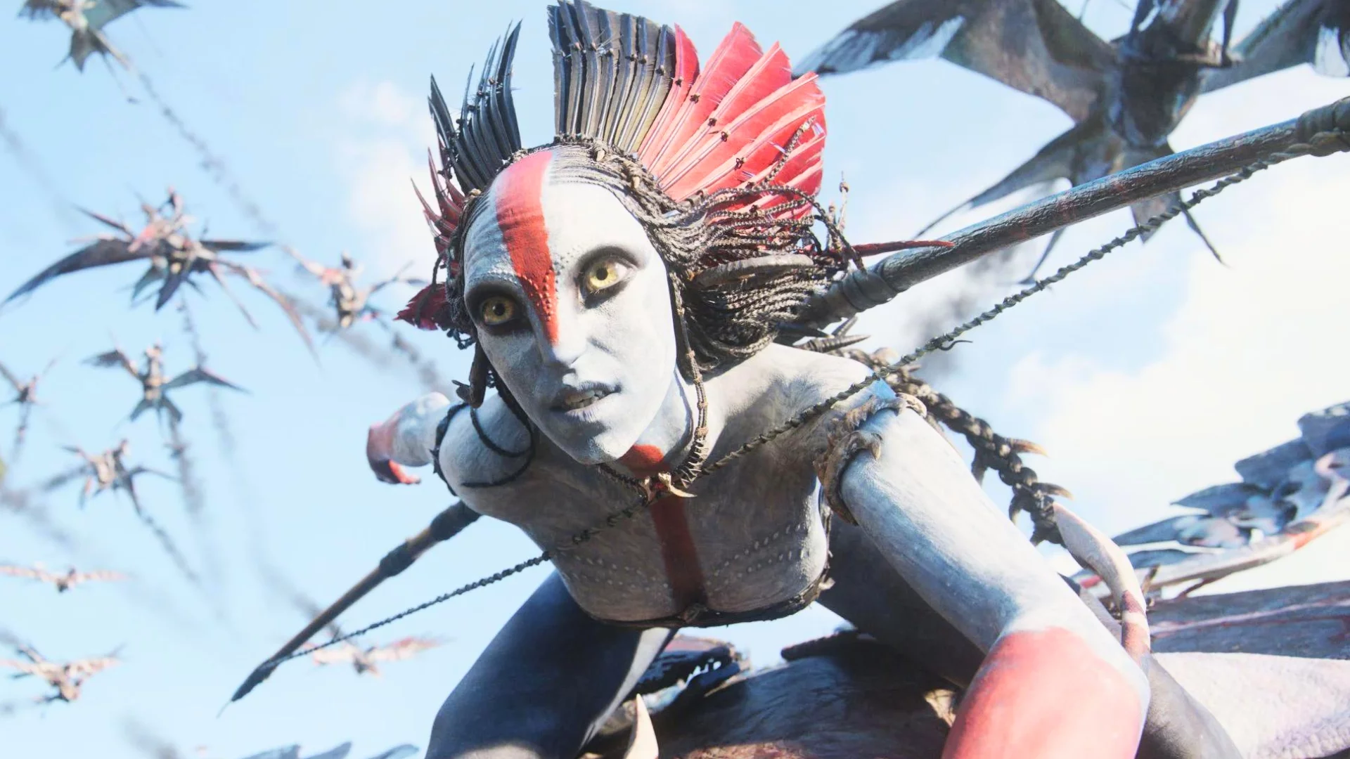Oona Chaplin jako Varang w filmie "Avatar: Ogień i popiół"