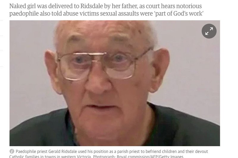 Były ksiądz - pedofil Gerald Ridsdale