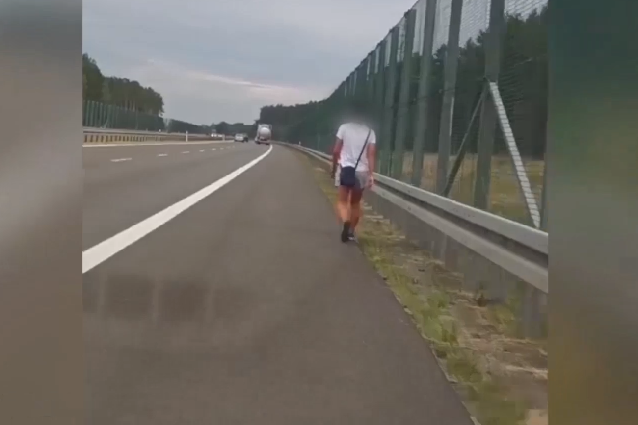 Kobieta szła drogą ekspresową S3. Wcześniej pokłóciła się z chłopakiem